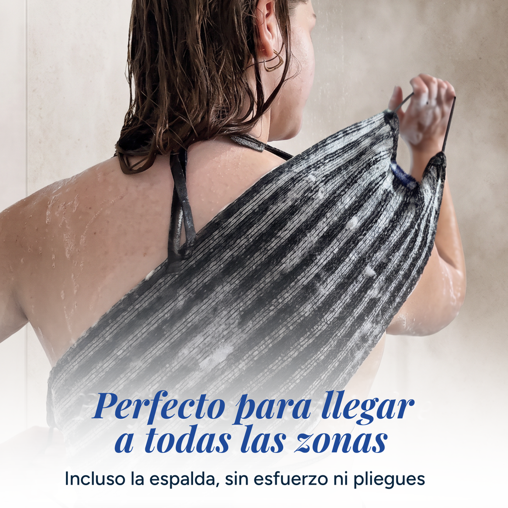 Toalla Exfoliante de Ducha Antibacteriana MielleGlow